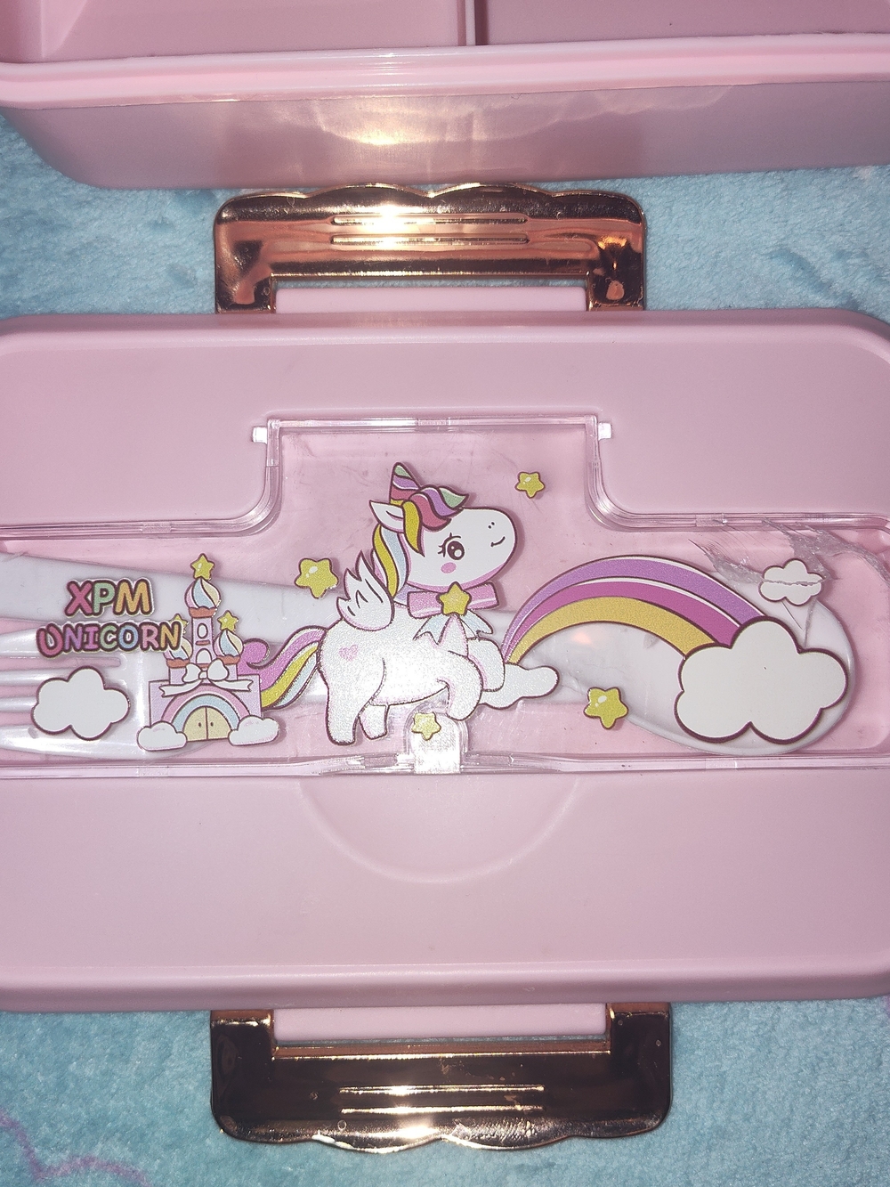 Kawaii Hard Pink Unicorn Lunchbox - Picture 10 of 14